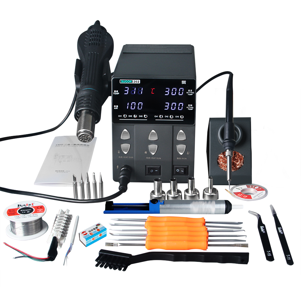 Smd Rework Station Hot Air Soldering 2 In 1 - SUGON-202 760 Вт 2 в 1