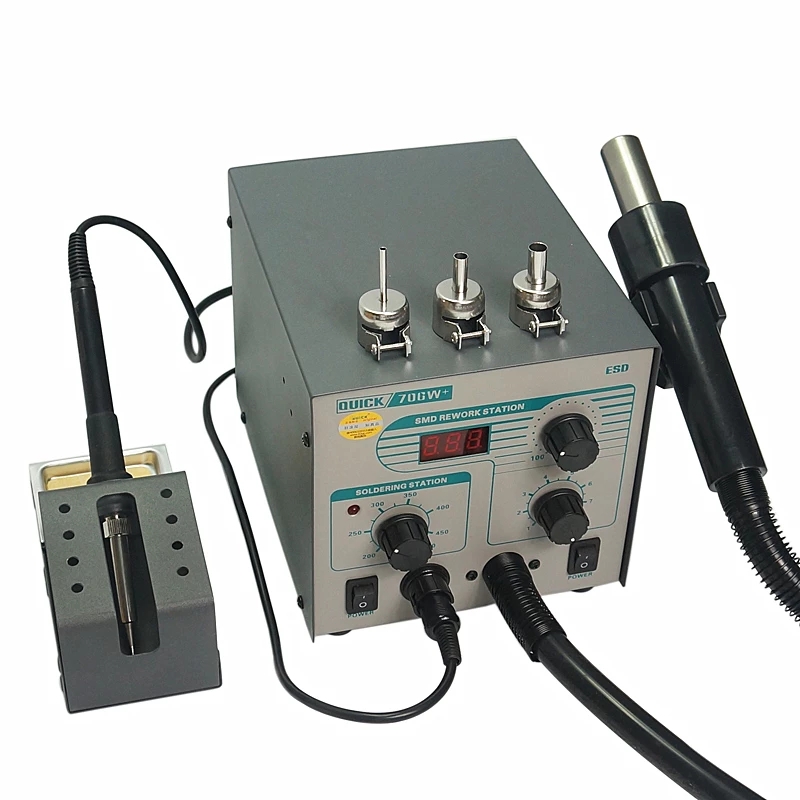 Smd Rework Station Hot Air Soldering 2 In 1 - Паяльная станция Quick 706W+ 2-в-1 для