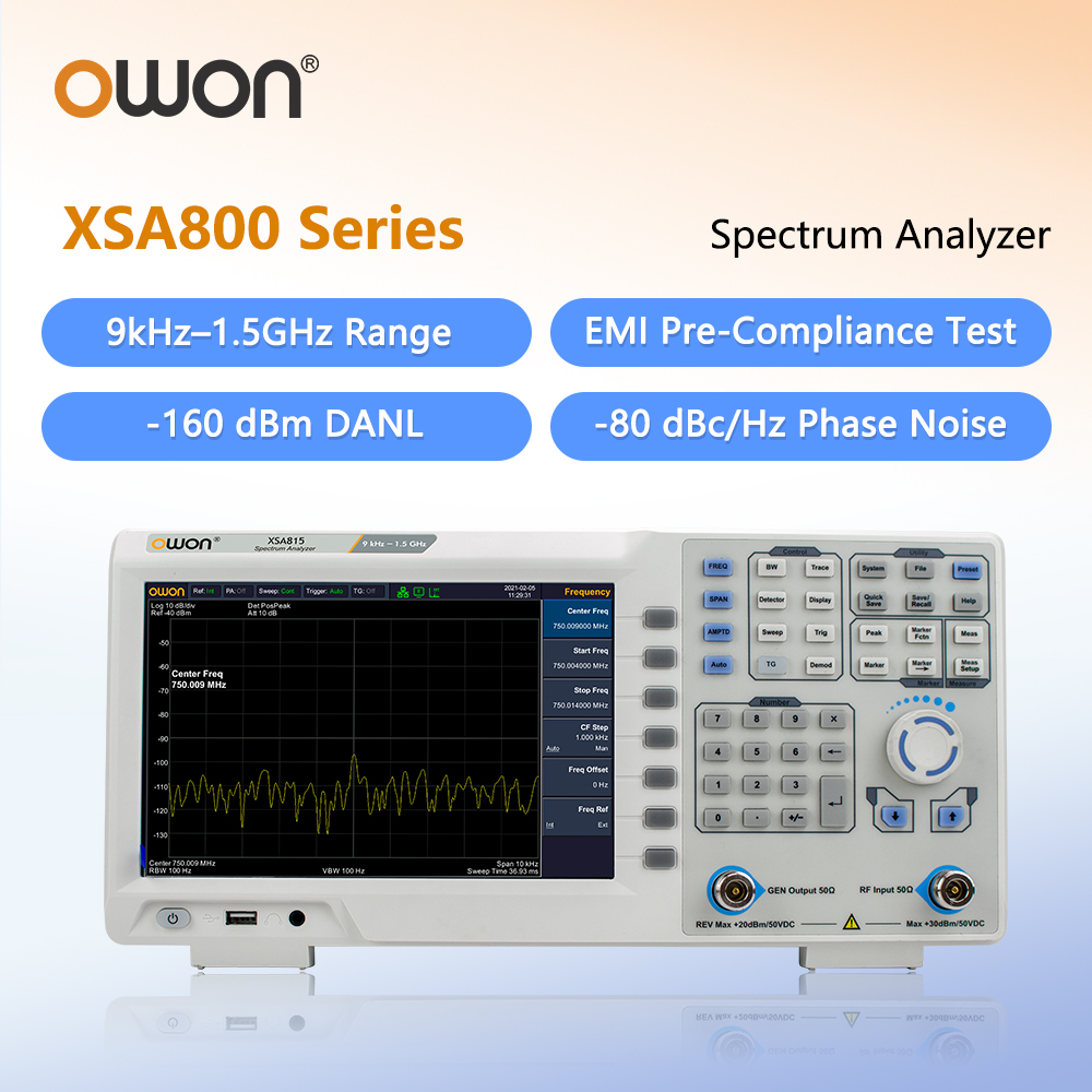 Spectrum Analyzer Tracking Generator 1.5Ghz - Анализатор спектра OWON с генератором трекинг-сигнала