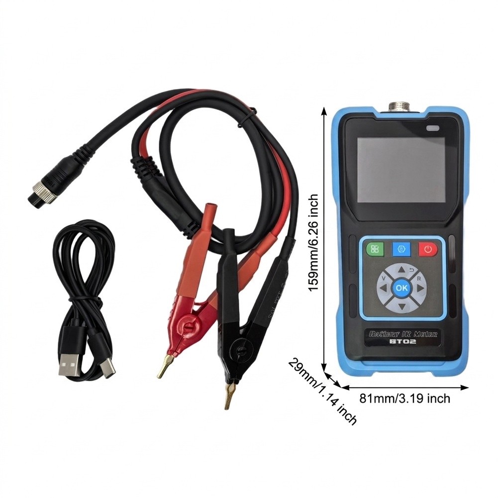 Battery Internal Resistance Tester Four Wire - BT02 Четырехпроводный измеритель внутреннего сопротивления аккумулятора