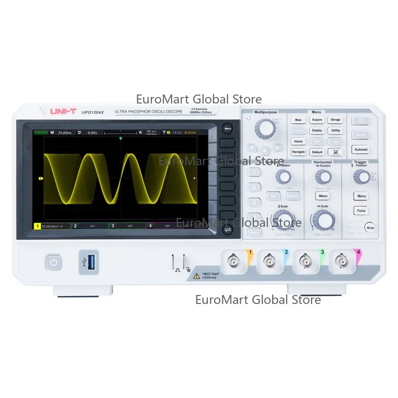 Digital Storage Oscilloscope 4 Channel 100Mhz - Цифровой осциллограф UPO1104X 100 МГц, 4