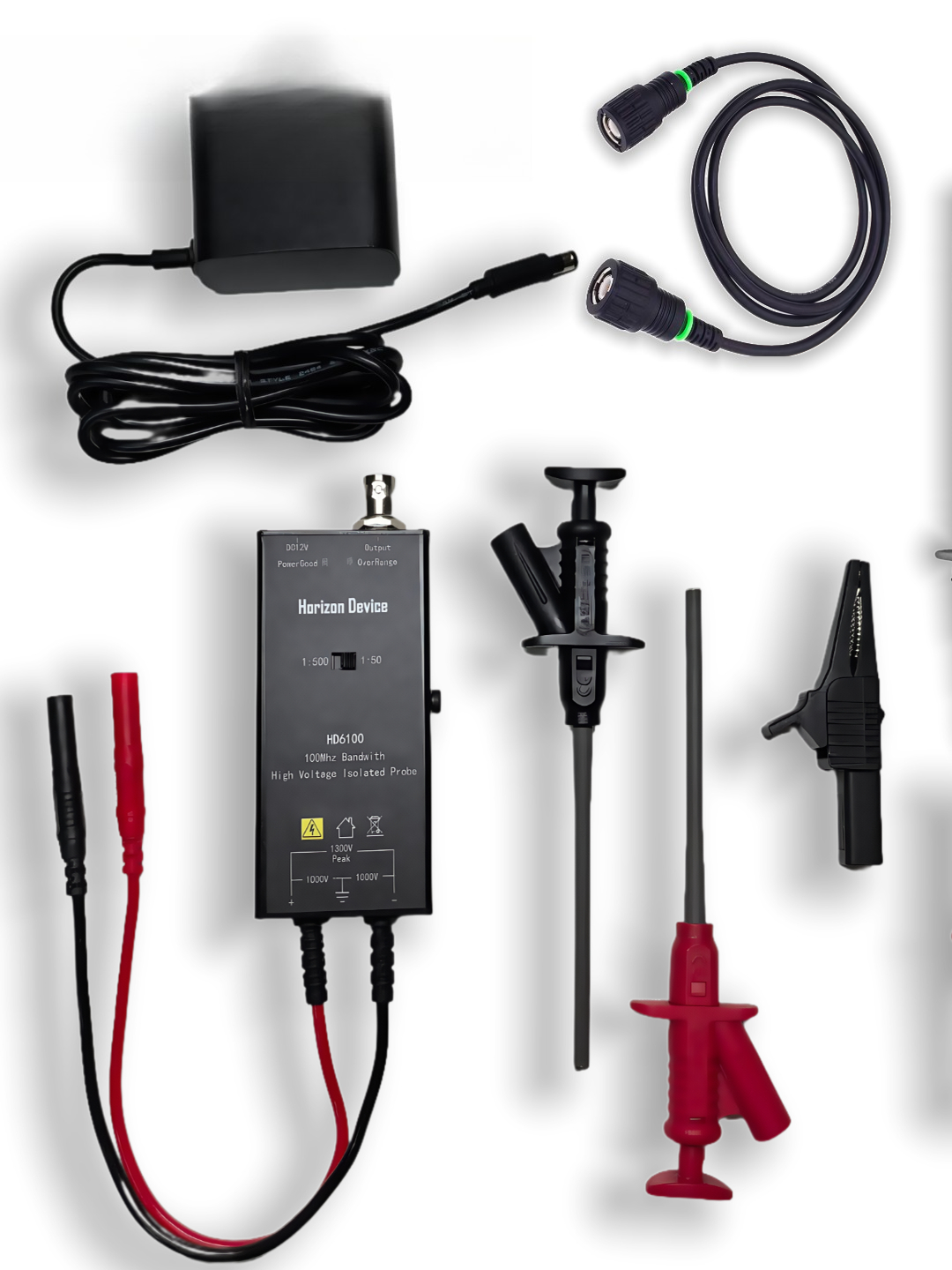 High Voltage Differential Probe 100Mhz 1300V - Активный зонд, изолированный дифференциальный зонд высокого