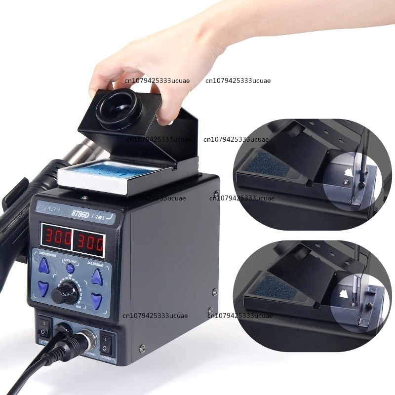 Паяльная станция 2-в-1 8786DI  – обзор и цена Smd Rework Station Hot Air Soldering 2 In 1