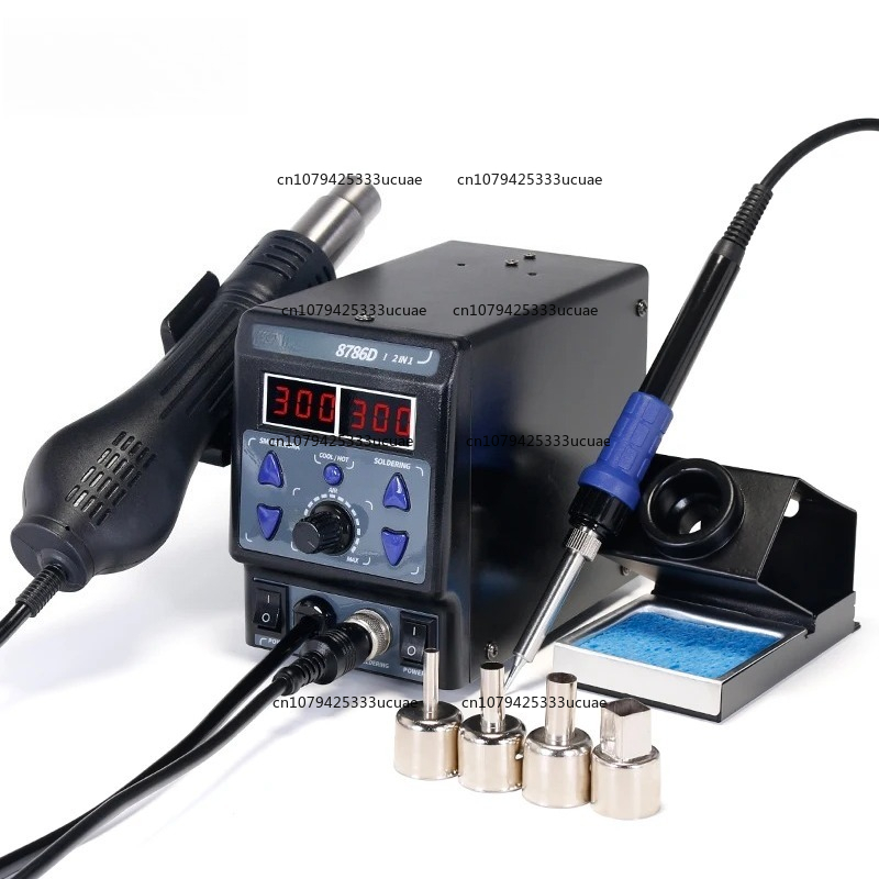 Паяльная станция 2-в-1 8786DI  – обзор и цена Smd Rework Station Hot Air Soldering 2 In 1