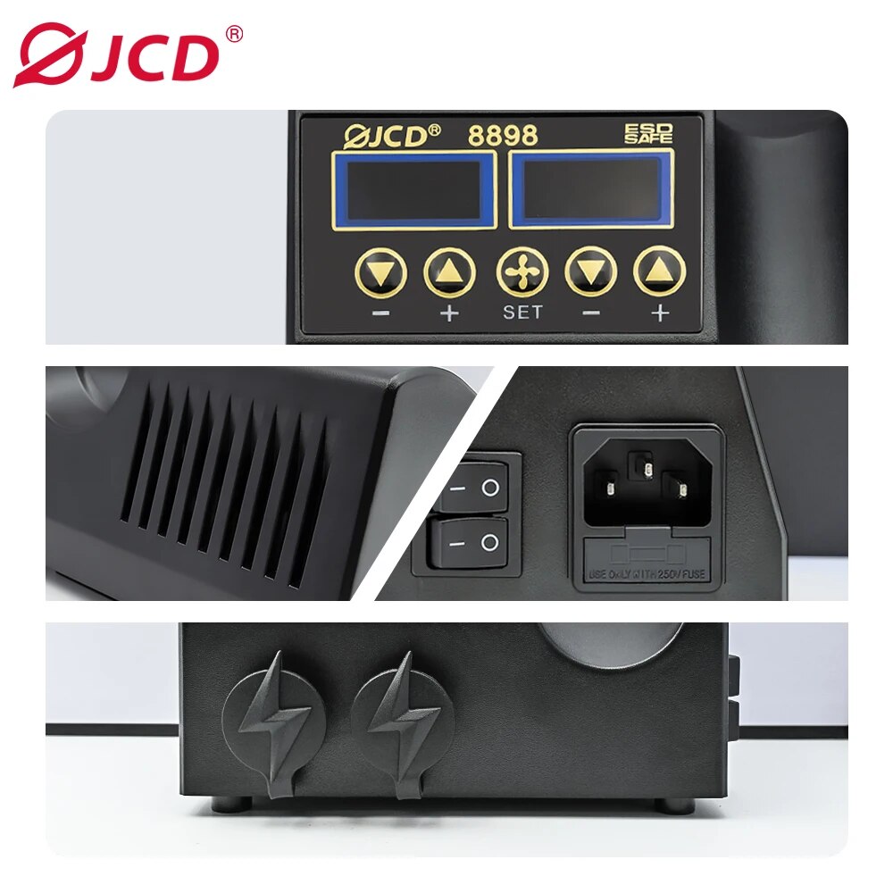 Паяльная станция JCD 8898 750  – обзор и цена Smd Rework Station Hot Air Soldering 2 In 1