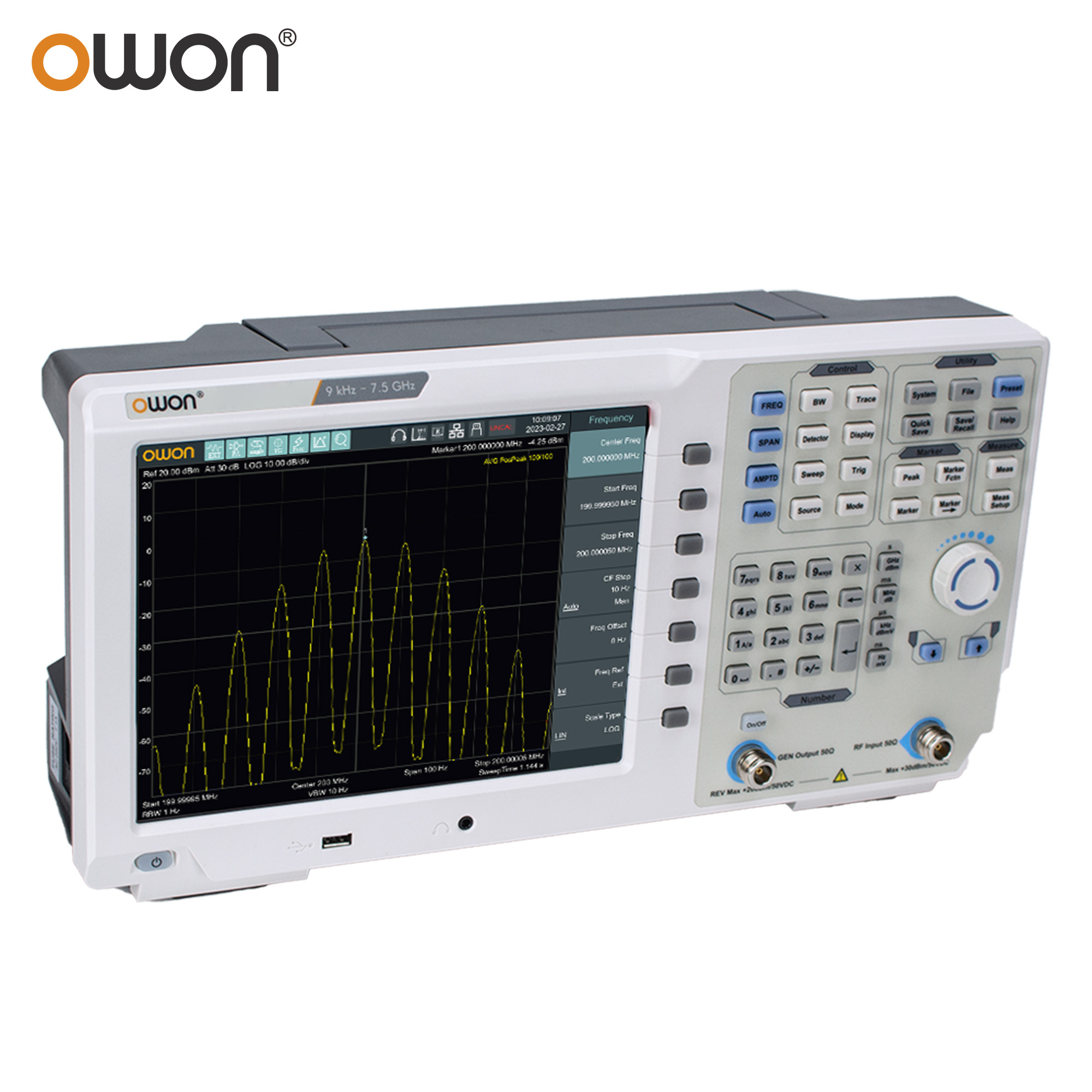 OWON XSA1015P - TG 9 кГц - ана – обзор и цена Spectrum Analyzer Tracking Generator 1.5Ghz