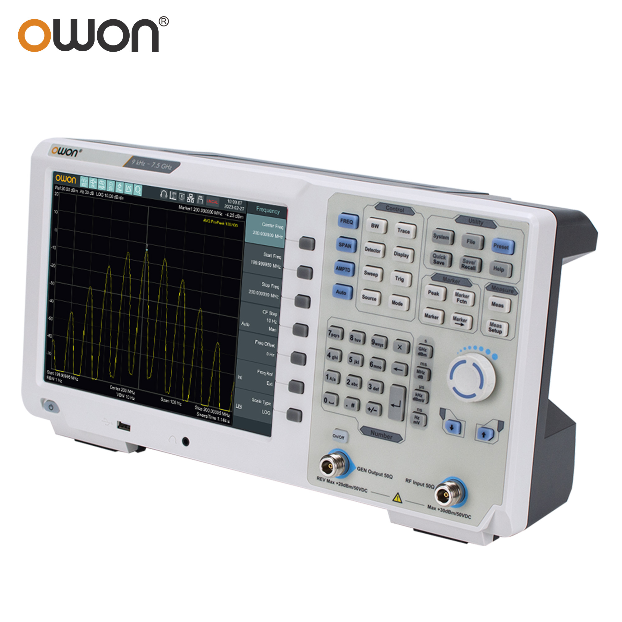 OWON XSA1015P - TG 9 кГц - ана – обзор и цена Spectrum Analyzer Tracking Generator 1.5Ghz
