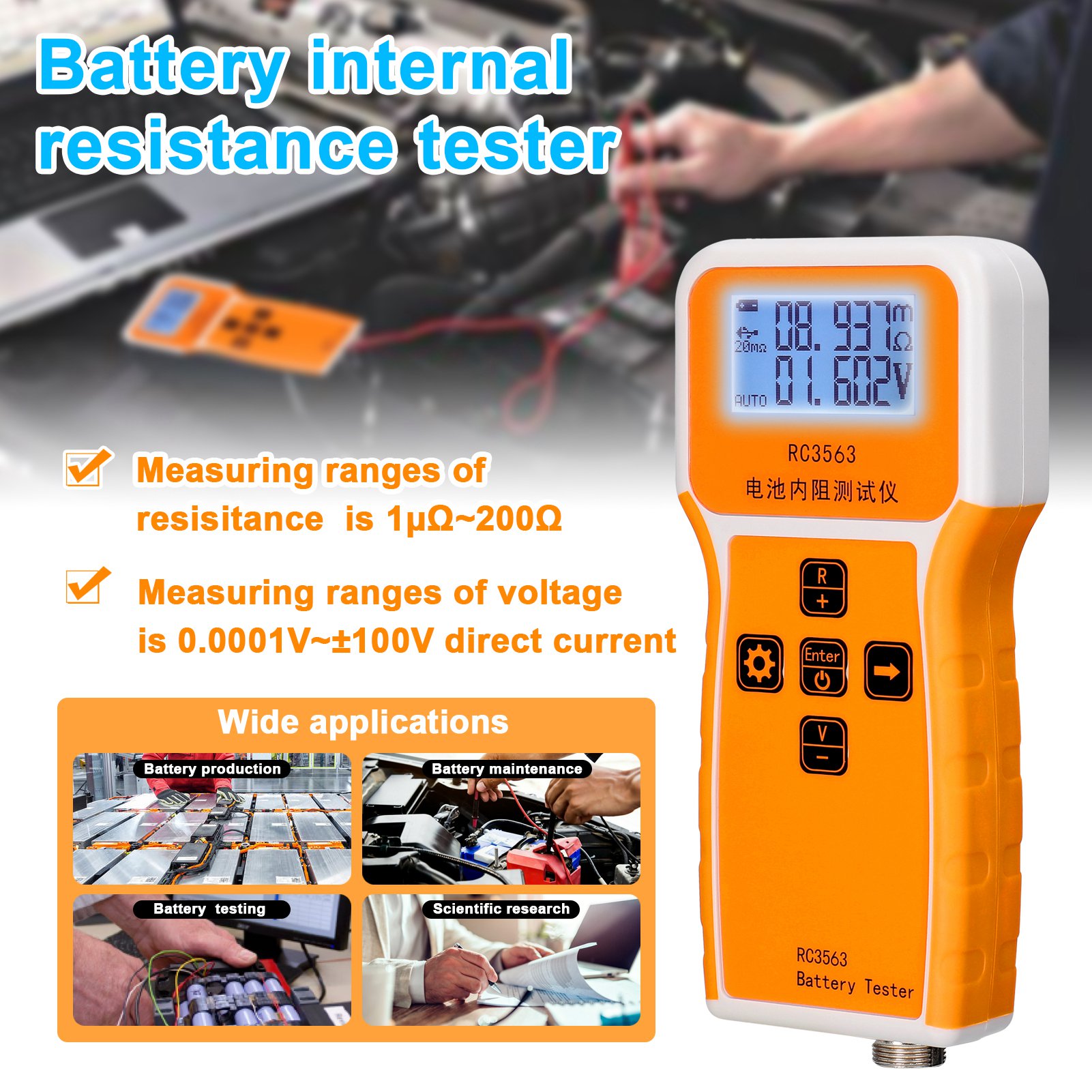 Портативный тестер внутреннего – обзор и цена Battery Internal Resistance Tester Four Wire