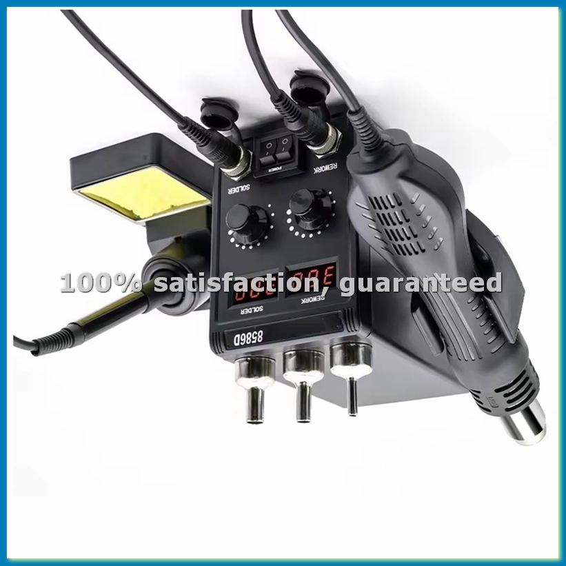 Паяльная станция 8586D 2-в-1,  – обзор и цена Smd Rework Station Hot Air Soldering 2 In 1
