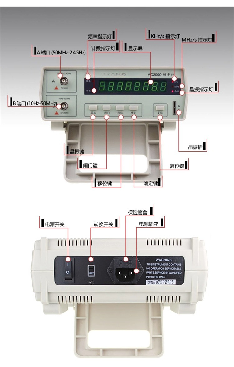 Профессиональный анализатор ан – обзор и цена Benchtop Frequency Counter Meter 2.4Ghz