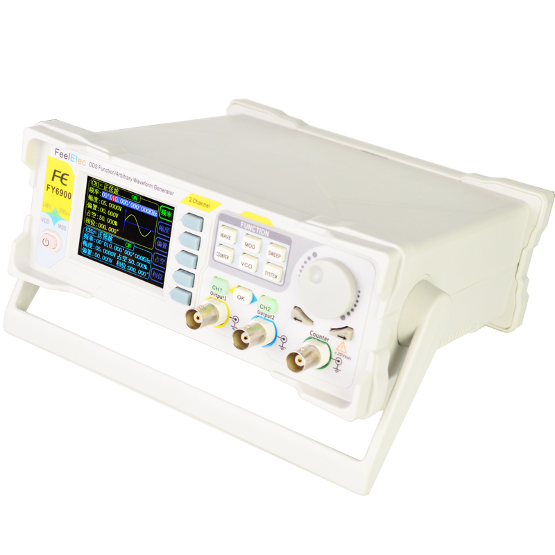 НОВЫЙ FY6900 Двухканальный ген – обзор и цена Dual Channel Arbitrary Waveform Function Generator 60Mhz