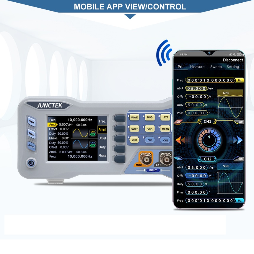 JDS8060 JDS8000 60 МГц Функция – обзор и цена Dual Channel Arbitrary Waveform Function Generator 60Mhz