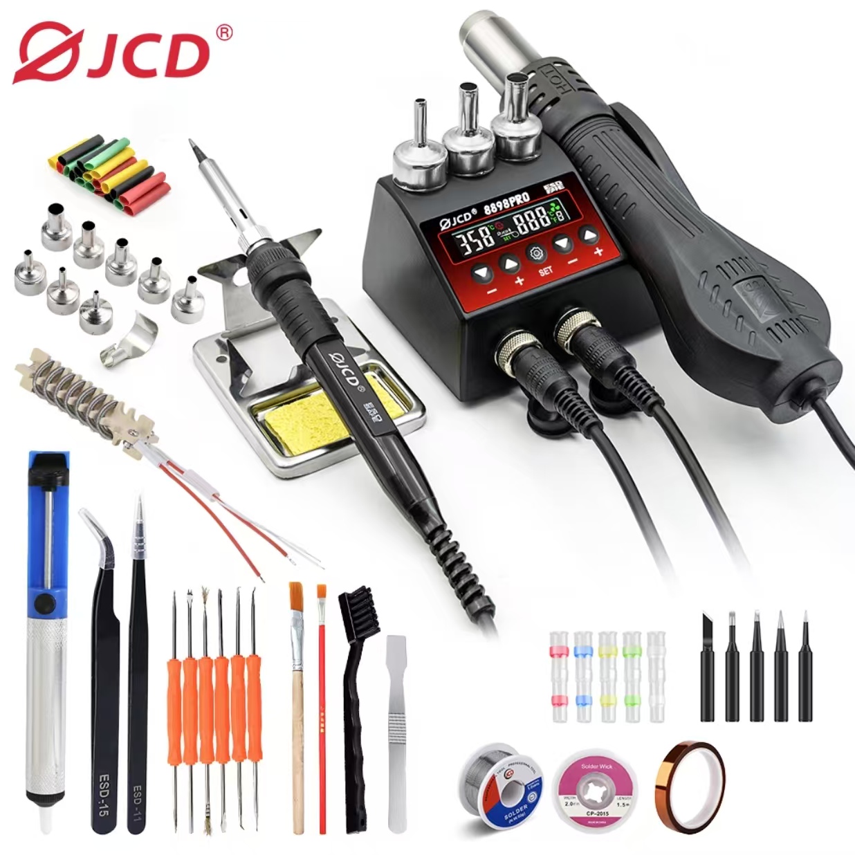Паяльная станция SMD 750 Вт, 2 – обзор и цена Smd Rework Station Hot Air Soldering 2 In 1
