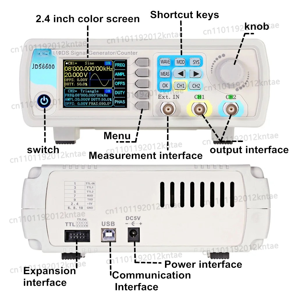 Генератор сигналов JDS6600 15/ – обзор и цена Dual Channel Arbitrary Waveform Function Generator 60Mhz