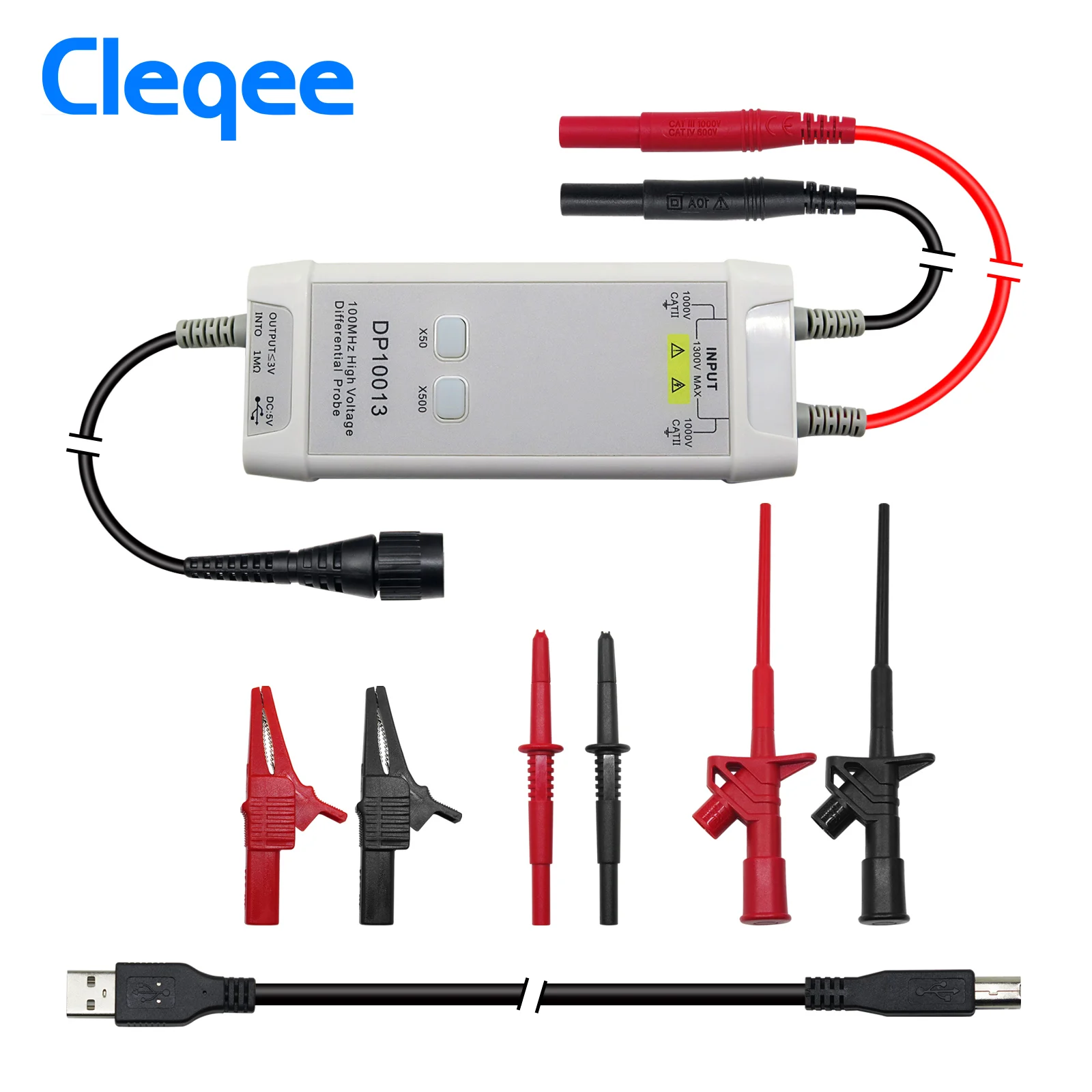 Высоковольтный осциллограф Cle – обзор и цена High Voltage Differential Probe 100Mhz 1300V