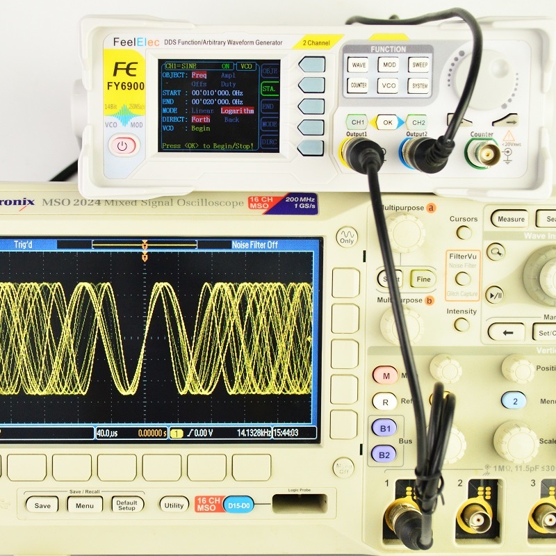Feelelec FY6900 0-60 МГц Функц – обзор и цена Dual Channel Arbitrary Waveform Function Generator 60Mhz