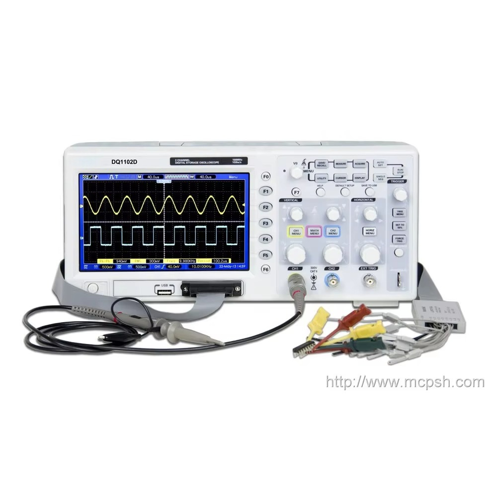 Цифровой осциллограф DQ9104 DQ – обзор и цена Digital Storage Oscilloscope 4 Channel 100Mhz