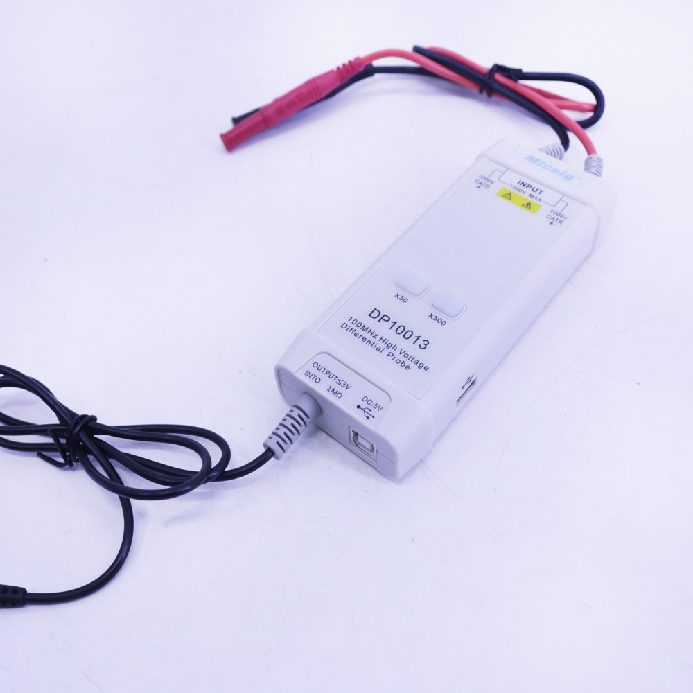 Осциллограф Micsig DP10013, 13 – обзор и цена High Voltage Differential Probe 100Mhz 1300V