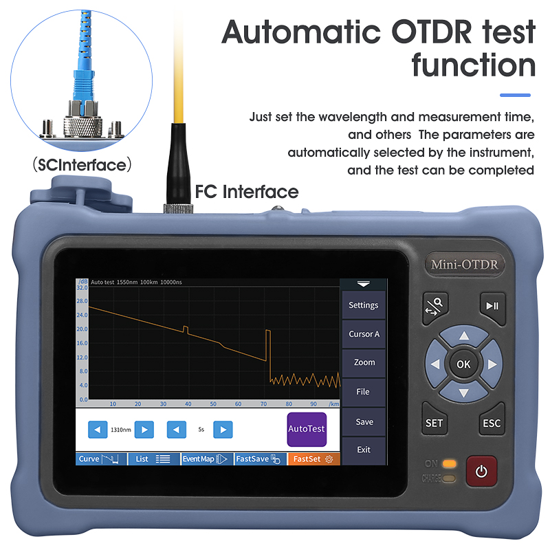 Оптический рефлектометр MINI O – обзор и цена Optical Time Domain Reflectometer Otdr 1310 1550Nm