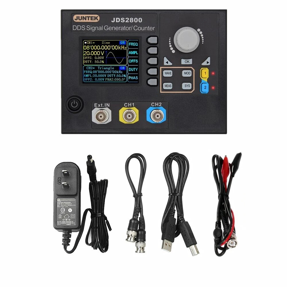 JDS2800-15M 60 МГц DDS Функция – обзор и цена Dual Channel Arbitrary Waveform Function Generator 60Mhz