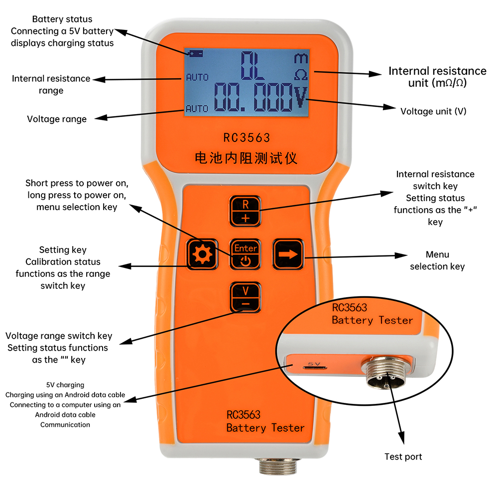 Тестер внутреннего сопротивлен – обзор и цена Battery Internal Resistance Tester Four Wire