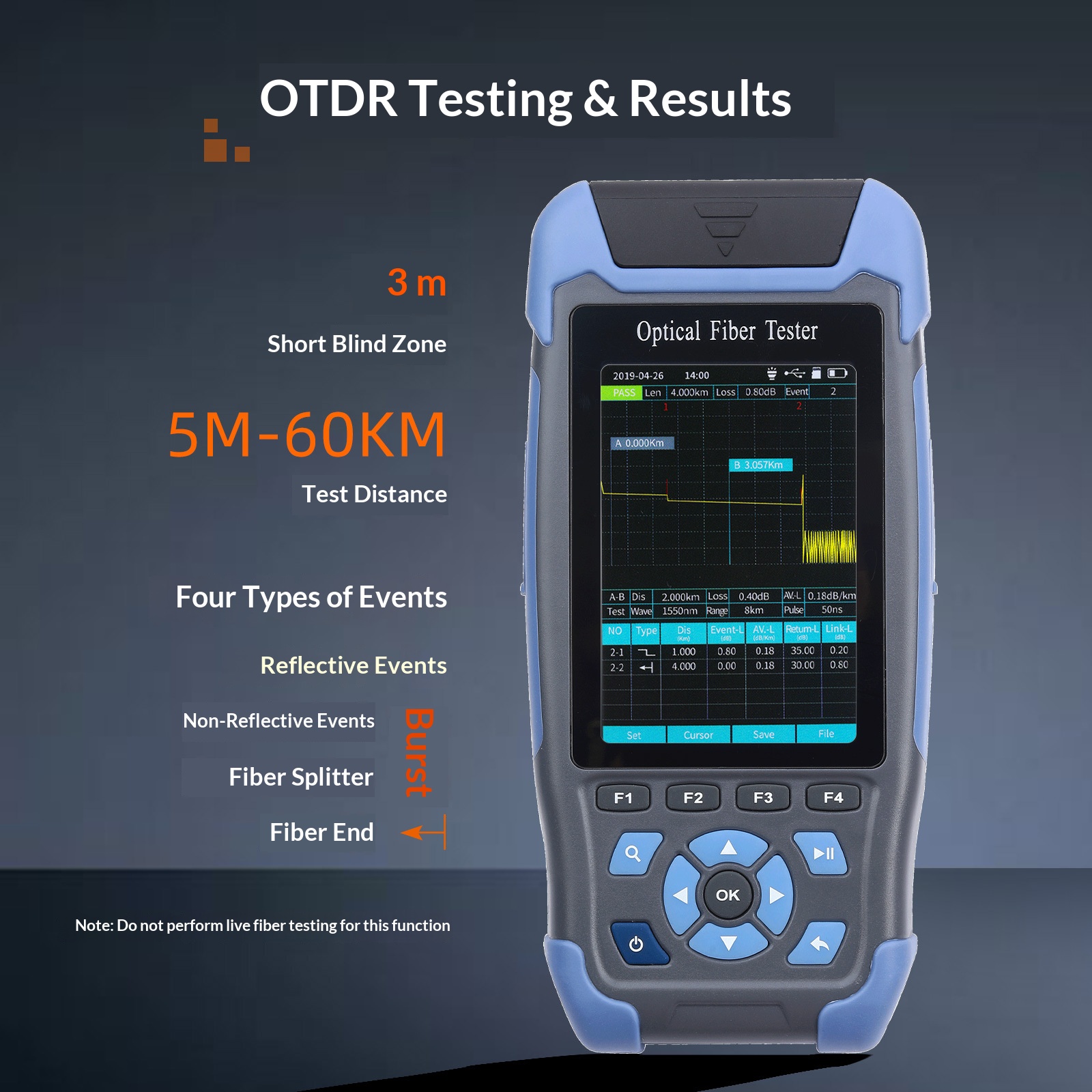 NK3200D Мини OTDR 1310-1550 нм – обзор и цена Optical Time Domain Reflectometer Otdr 1310 1550Nm