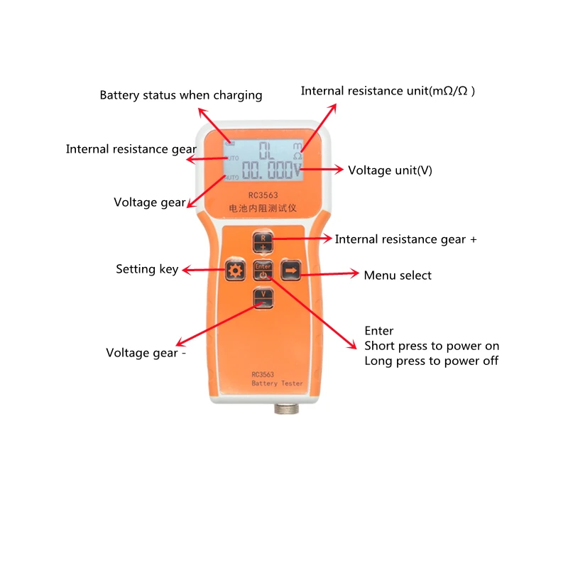 Тестер внутреннего сопротивлен – обзор и цена Battery Internal Resistance Tester Four Wire