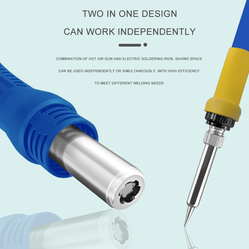 Цифровая паяльная станция 2 в  – обзор и цена Smd Rework Station Hot Air Soldering 2 In 1