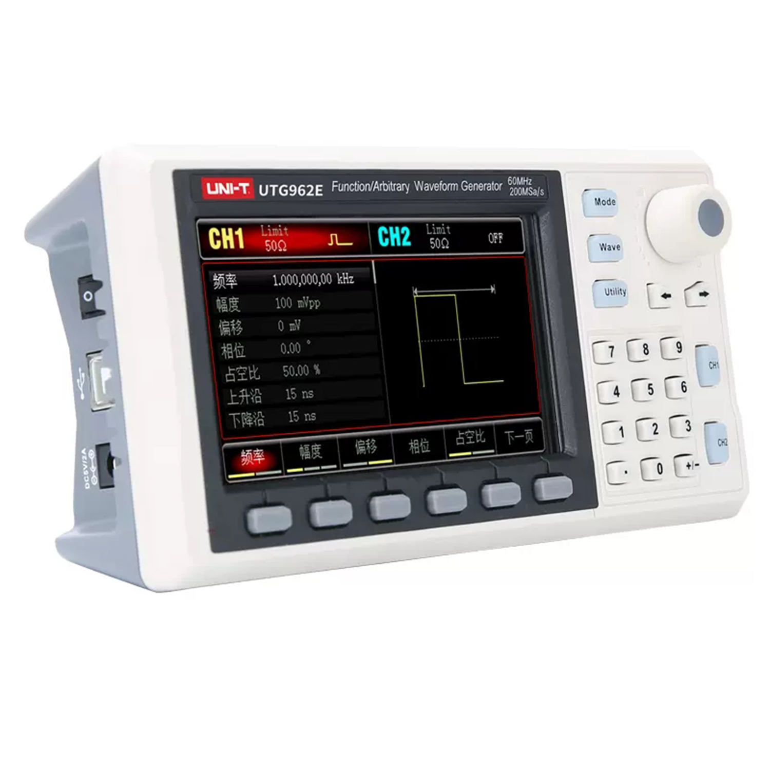 UNI-T UTG932E UTG962E Функция  – обзор и цена Dual Channel Arbitrary Waveform Function Generator 60Mhz