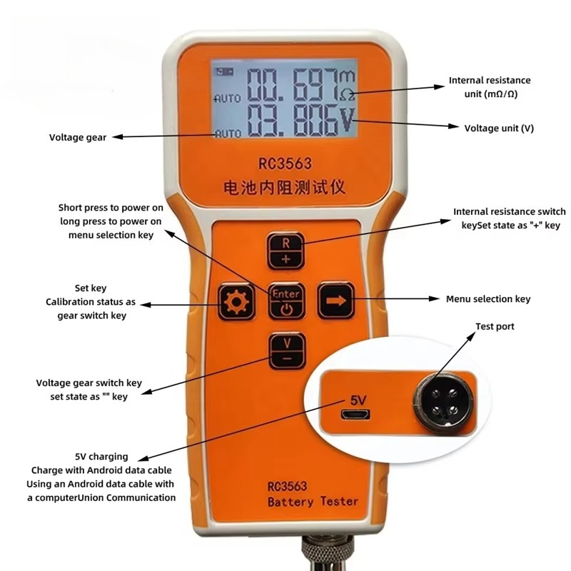 Детектор внутреннего сопротивл – обзор и цена Battery Internal Resistance Tester Four Wire