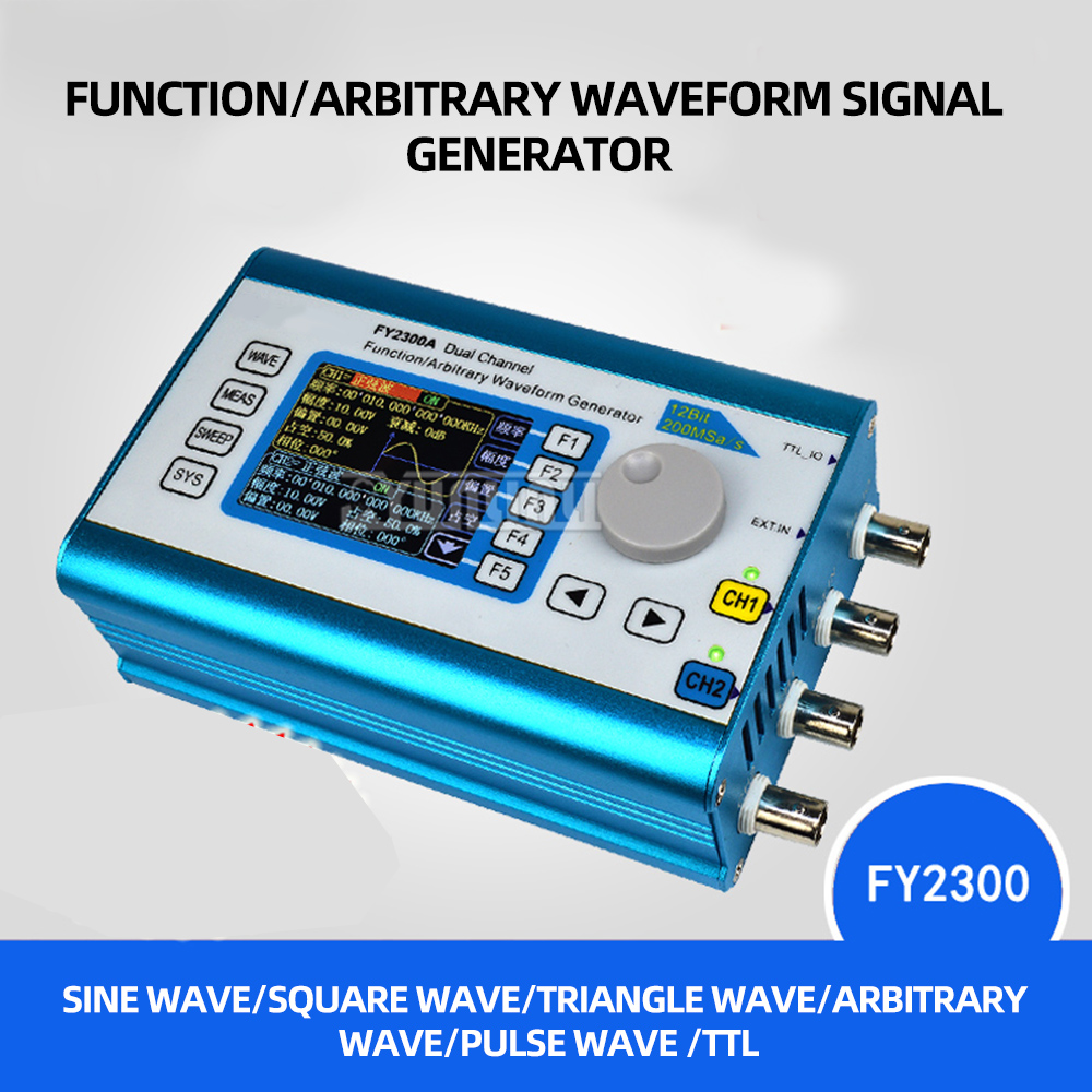 FY6300 FY2300 Двухканальный ге – обзор и цена Dual Channel Arbitrary Waveform Function Generator 60Mhz