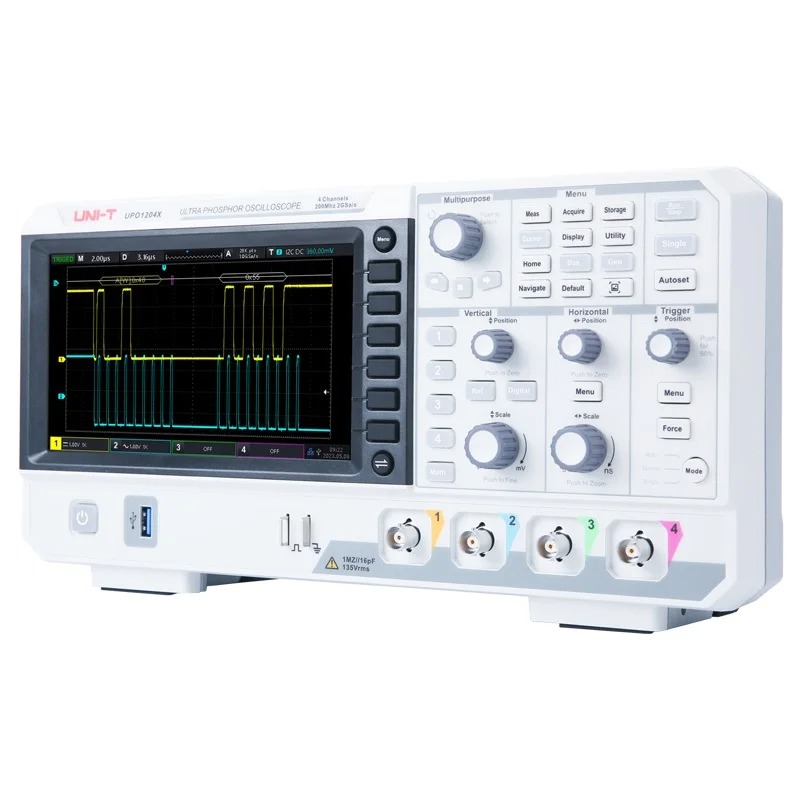 Цифровой осциллограф UPO1104X  – обзор и цена Digital Storage Oscilloscope 4 Channel 100Mhz
