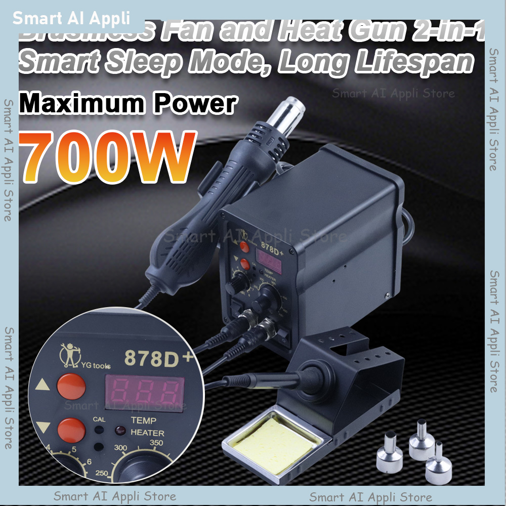 Паяльная станция 2 в 1 с цифро – обзор и цена Smd Rework Station Hot Air Soldering 2 In 1