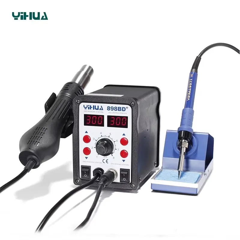 YIHUA 898BD+ 220В 2 в 1 Цифров – обзор и цена Smd Rework Station Hot Air Soldering 2 In 1